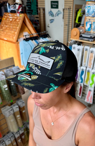 TAC Mid-Crown Trucker (TTPH) Black Plumeria