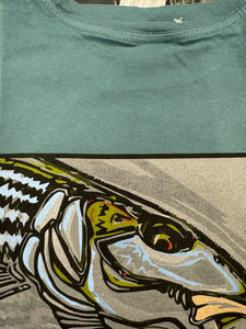 TAC Bonefish on Grey Ringspun T-Shirt S/S