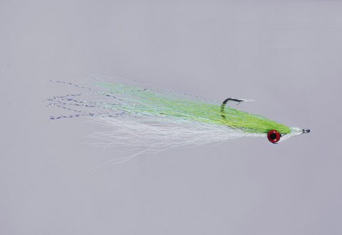 Clouser's Chart/White Deep Minnow - Size 4